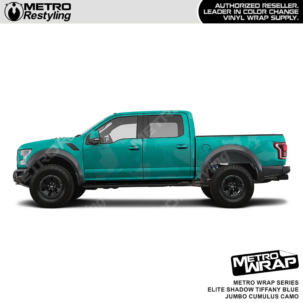 Metro Wrap Jumbo Cumulus Elite Shadow Tiffany Blue Camouflage Vinyl Film