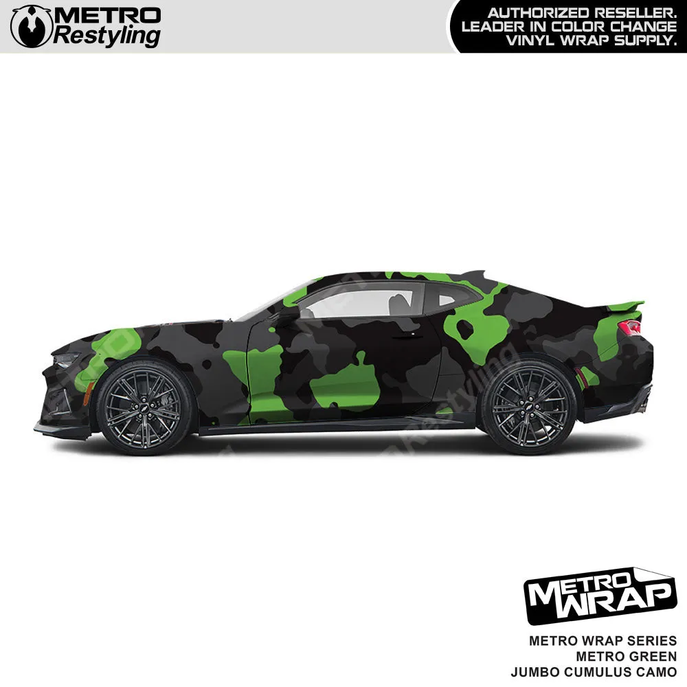 Metro Wrap Jumbo Cumulus Metro Green Camouflage Vinyl Film