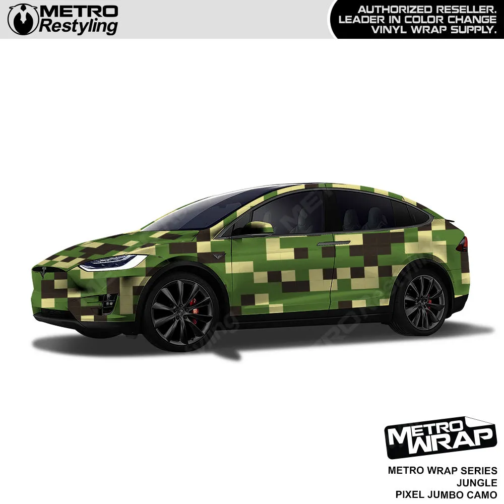 Metro Wrap Jumbo Pixel Jungle Camouflage Vinyl Film