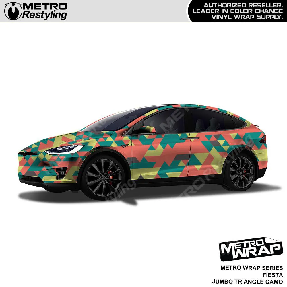 Metro Wrap Jumbo Triangle Fiesta Camouflage Vinyl Film