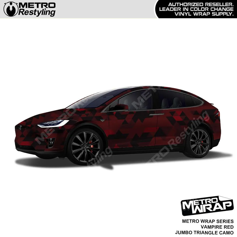Metro Wrap Jumbo Triangle Vampire Red Camouflage Vinyl Film