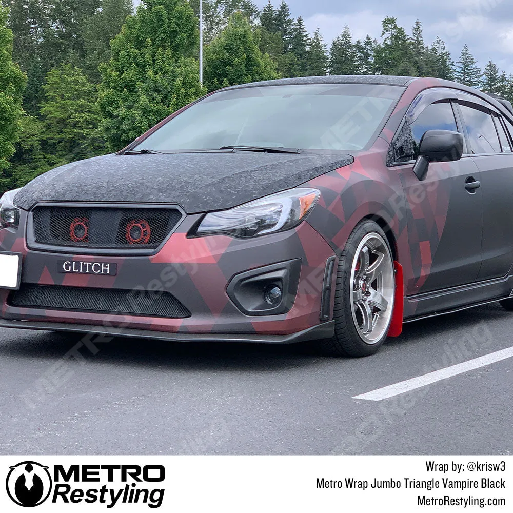 Metro Wrap Jumbo Triangle Vampire Red Camouflage Vinyl Film