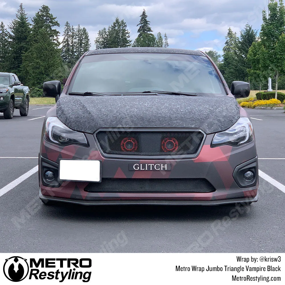 Metro Wrap Jumbo Triangle Vampire Red Camouflage Vinyl Film