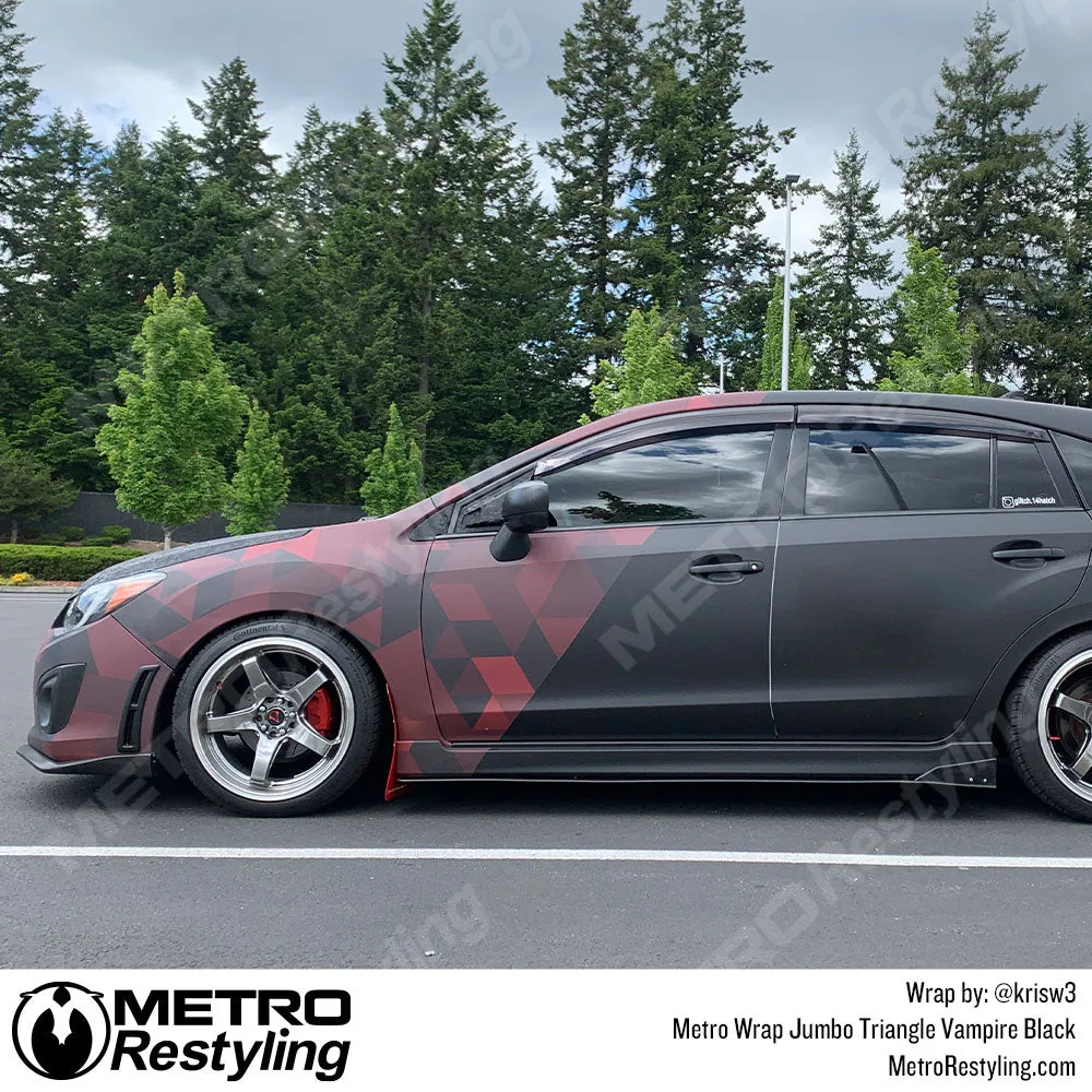 Metro Wrap Jumbo Triangle Vampire Red Camouflage Vinyl Film
