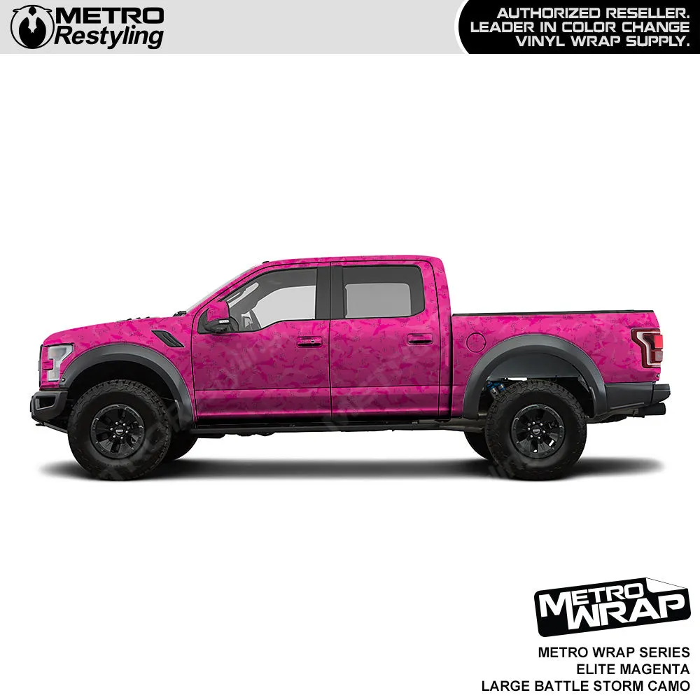 Metro Wrap Large Battle Storm Elite Magenta Camouflage Vinyl Film