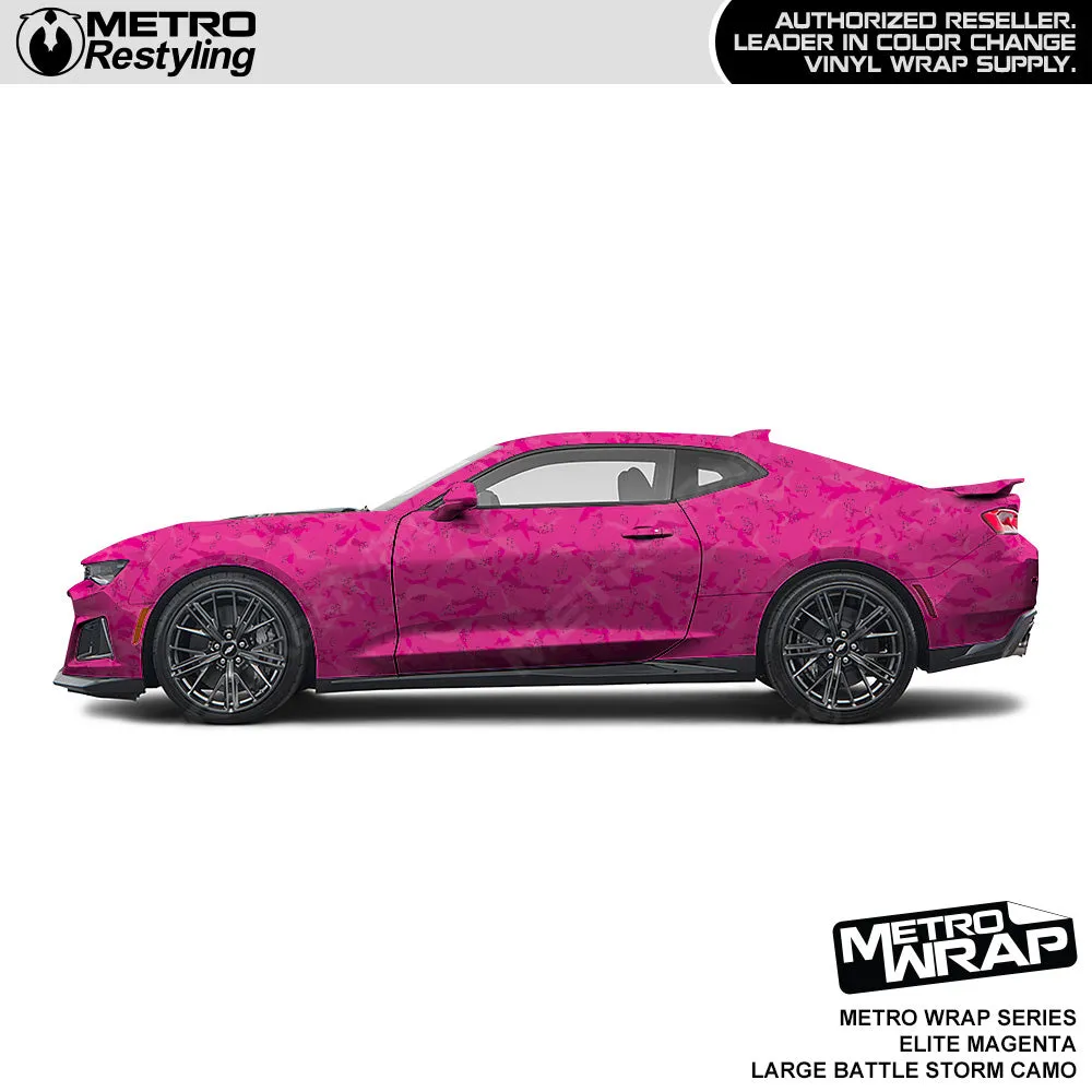 Metro Wrap Large Battle Storm Elite Magenta Camouflage Vinyl Film