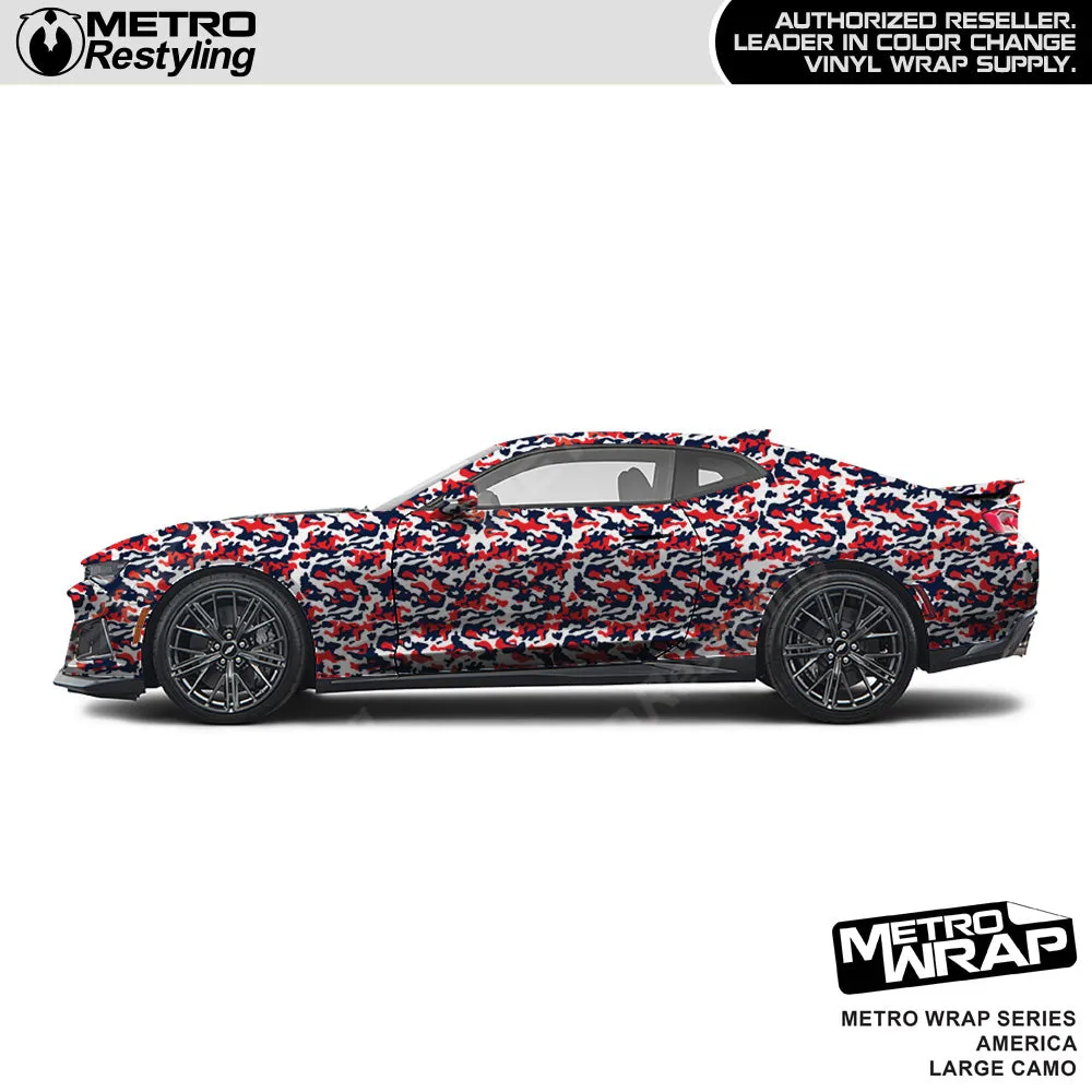 Metro Wrap Large Classic America Camouflage Vinyl Film
