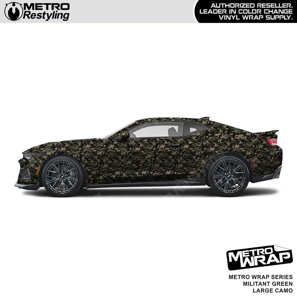 Metro Wrap Large Classic Militant Green Camouflage Vinyl Film