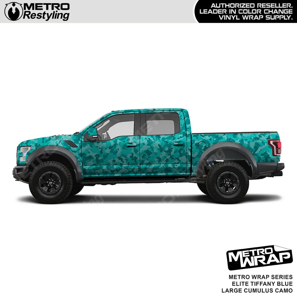 Metro Wrap Large Cumulus Elite Tiffany Blue Camouflage Vinyl Film