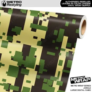 Metro Wrap Large Digital Jungle Camouflage Vinyl Film