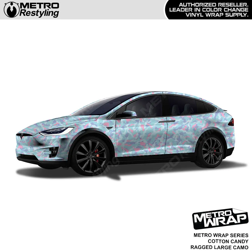 Metro Wrap Large Ragged Cotton Candy Camouflage Vinyl Film