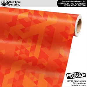 Metro Wrap Large Triangle Elite Orange Camouflage Vinyl Film
