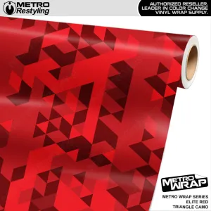 Metro Wrap Large Triangle Elite Red Camouflage Vinyl Film