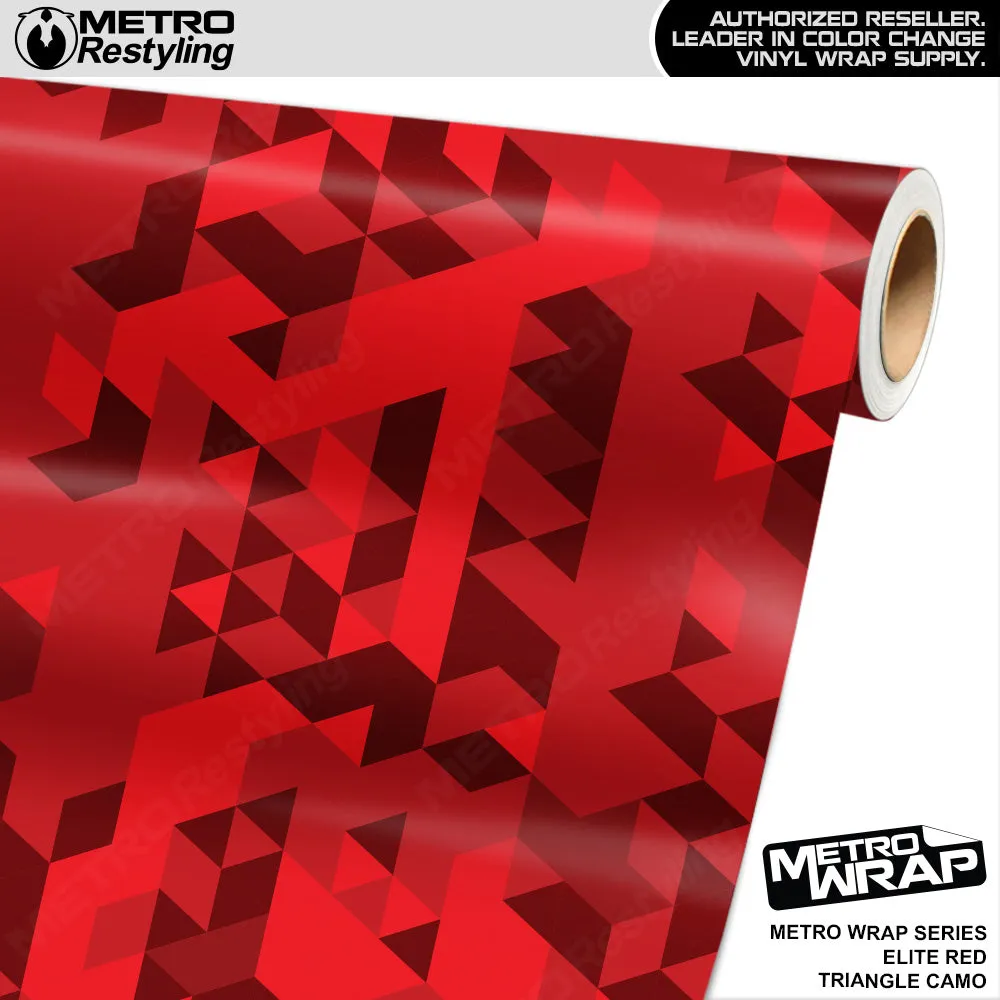 Metro Wrap Large Triangle Elite Red Camouflage Vinyl Film