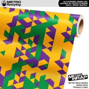 Metro Wrap Large Triangle Mardi Gras Camouflage Vinyl Film