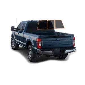 MotoShield Pro Premium Professional 2mil Ceramic Window Tint Film for 2009-2014 Ford F150 Extended Cab — (3pc Rear Windshield 5%)   Lifetime Warranty