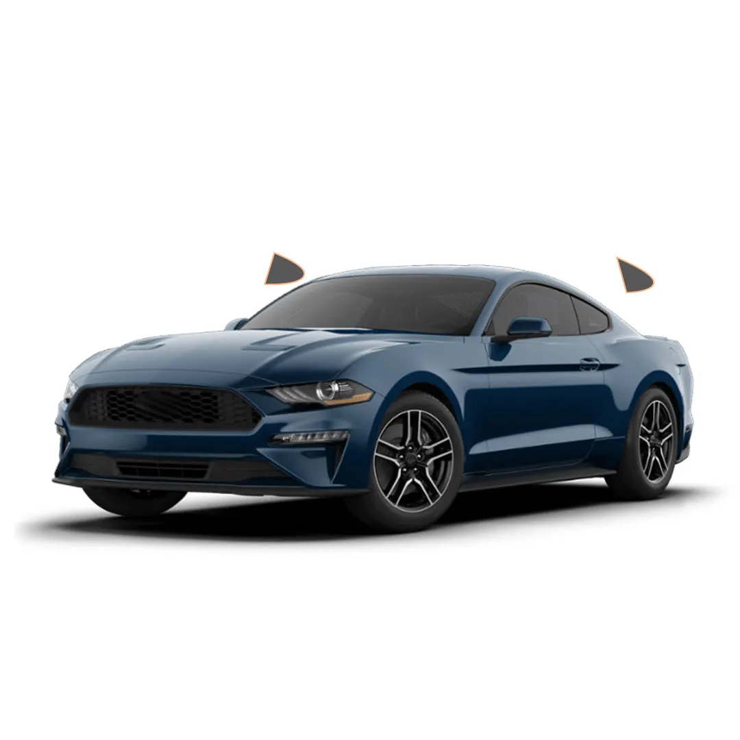 MotoShield Pro Premium Professional 2mil Ceramic Window Tint Film for 2010-2014 Ford Mustang— (Rear Driver/ Passenger 15%)   Lifetime Warranty