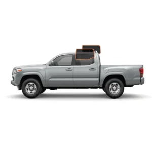 MotoShield Pro Premium Professional 2mil Precut Ceramic Window Tint Film for 2005-2015 Toyota Tacoma Double Cab — (Rear Driver/ Passenger 5%)   Lifetime Warranty