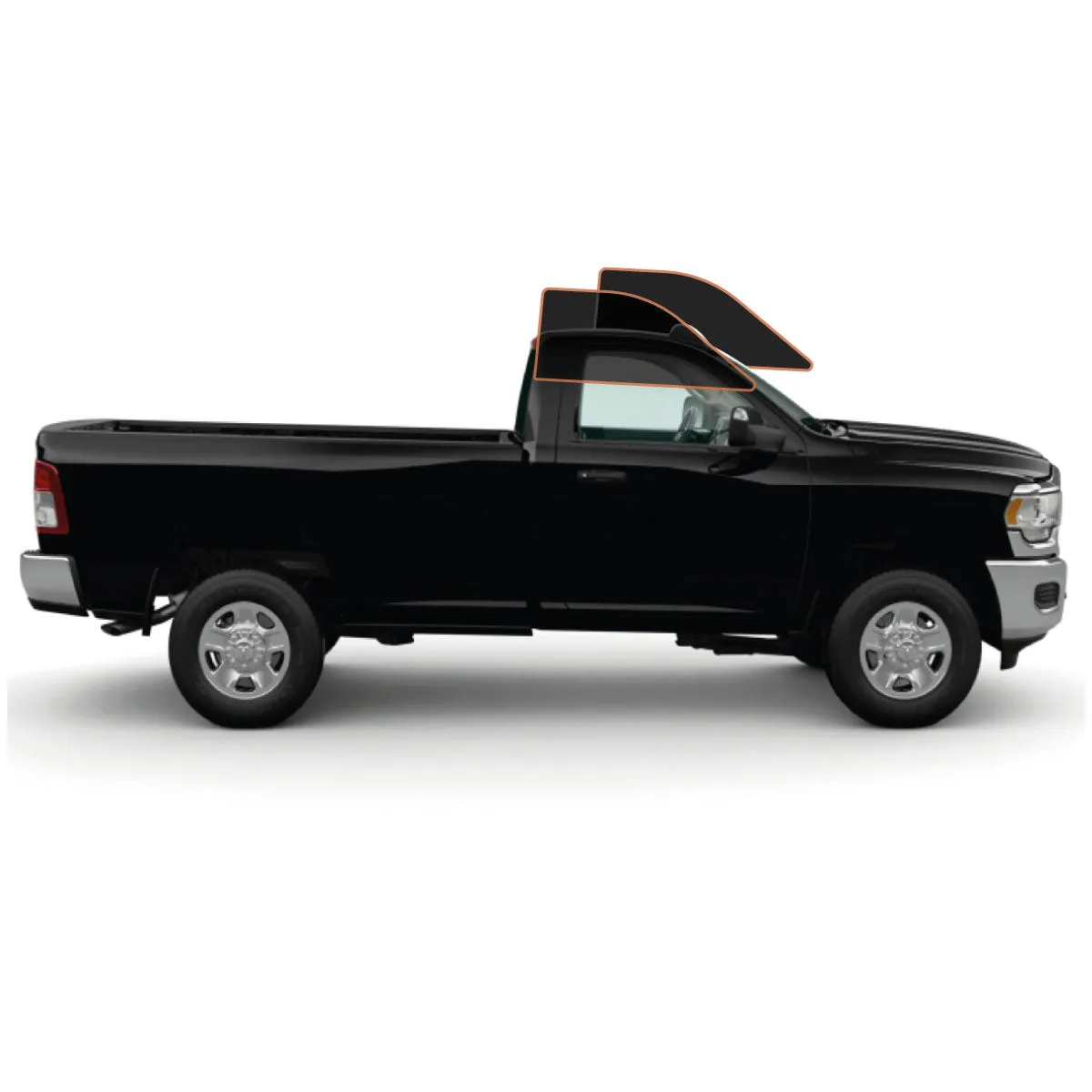 MotoShield Pro Premium Professional 2mil Precut Ceramic Window Tint Film for 2010-2021 Dodge Ram 3500 Standard Cab — (Front Driver/Passenger 35%)   Lifetime Warranty