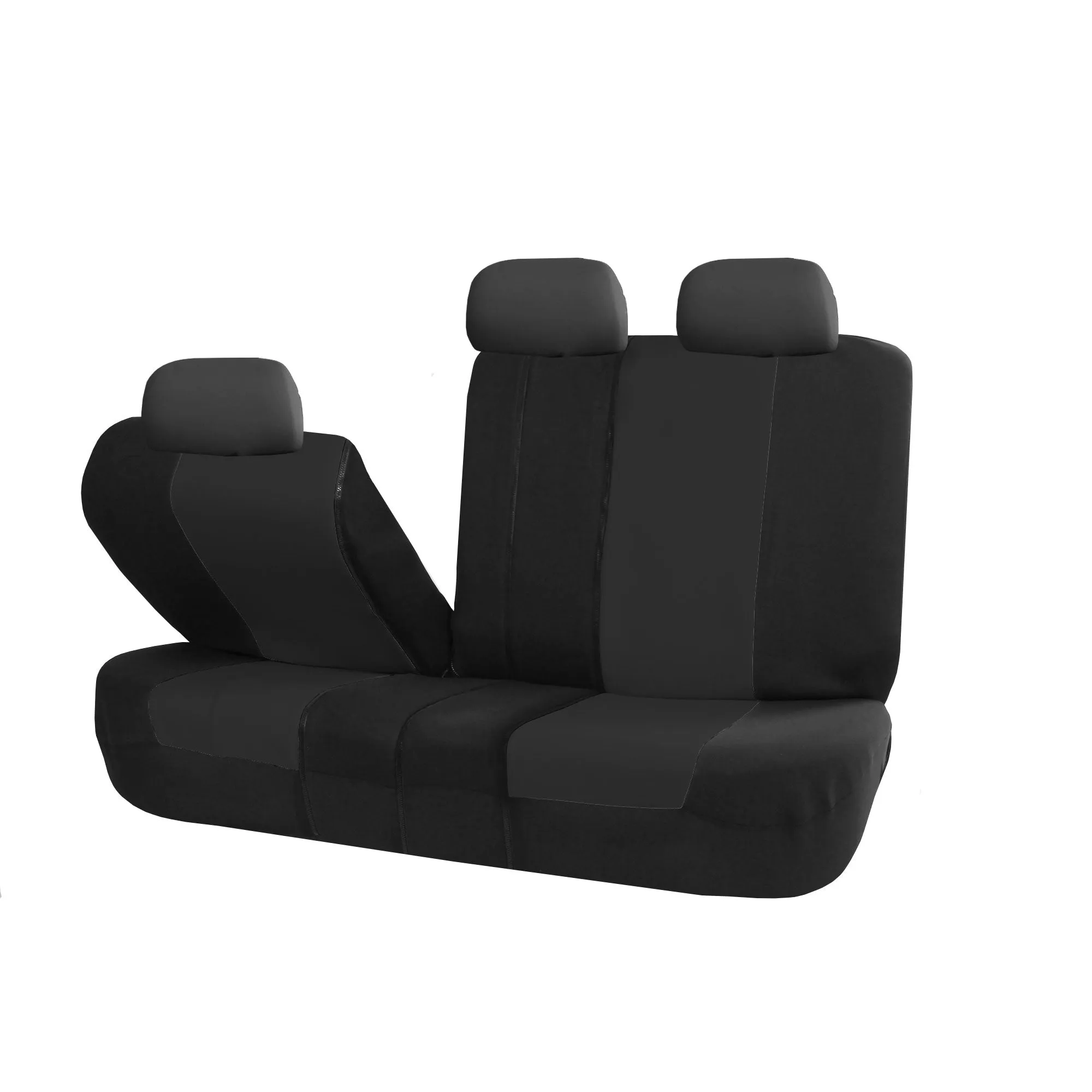 Multifunctional Flat Cloth Car 3 Row 8 Seater - Black Seat Covers