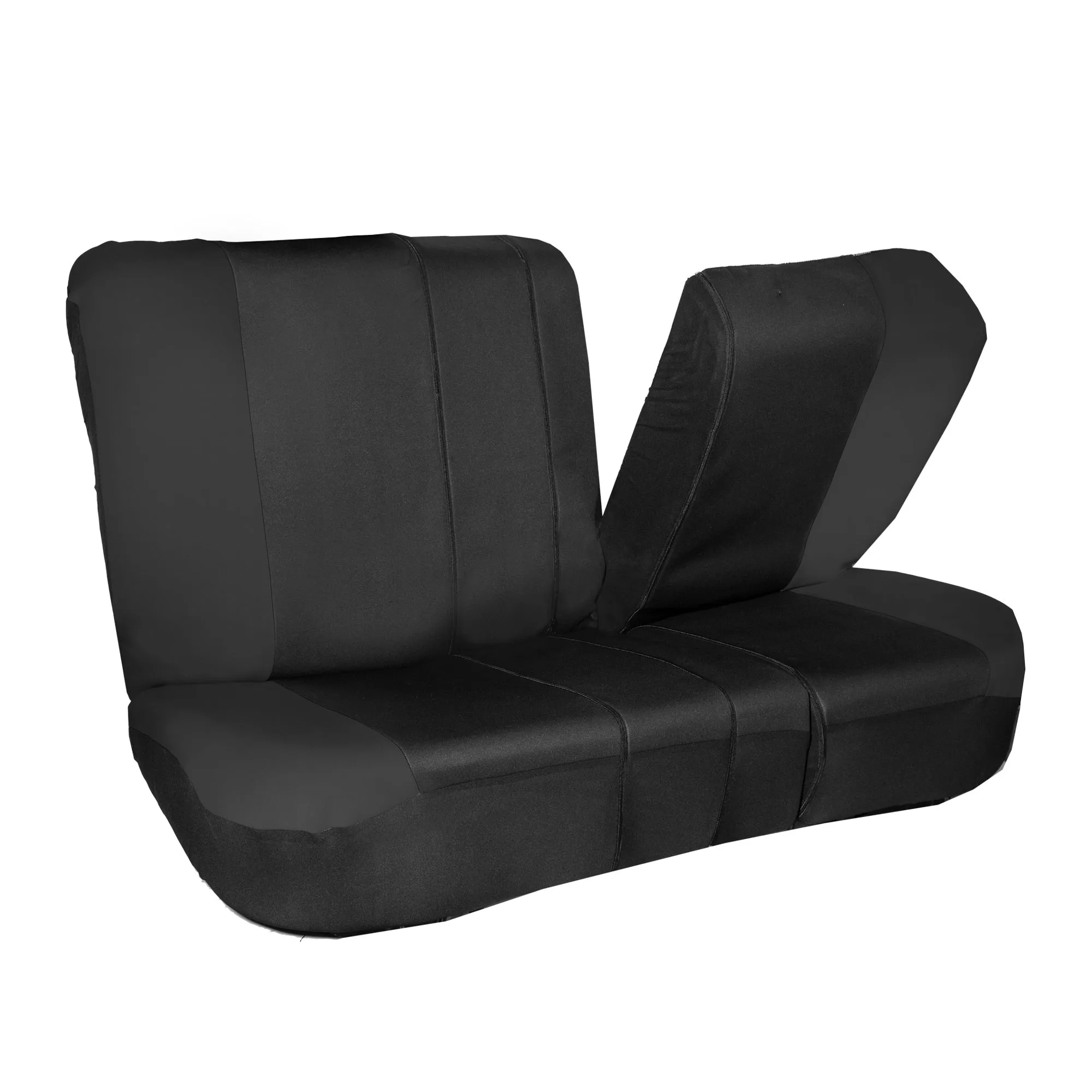 Neo-Modern Neoprene Seat Covers Rear Set - Black