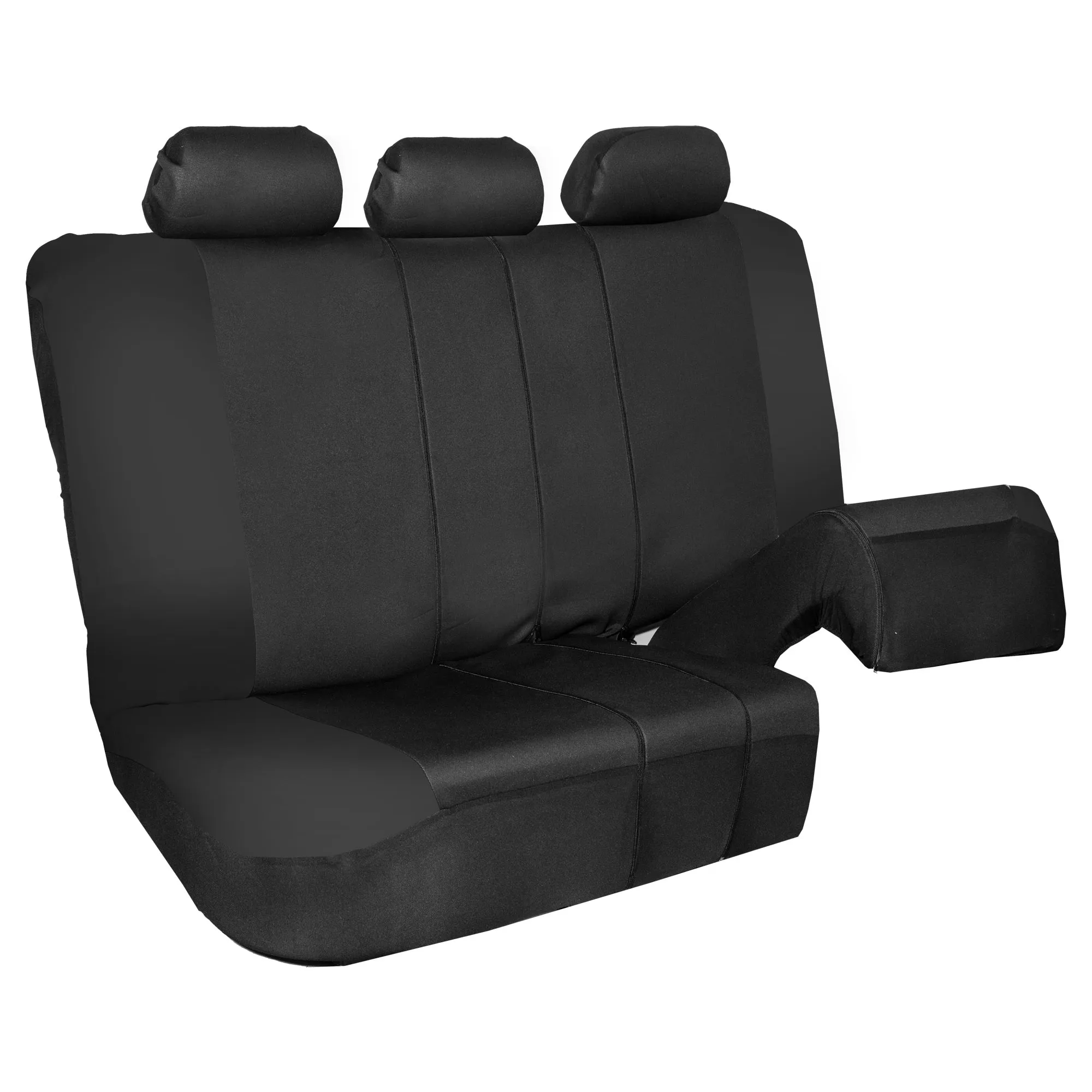 Neo-Modern Neoprene Seat Covers Rear Set - Black