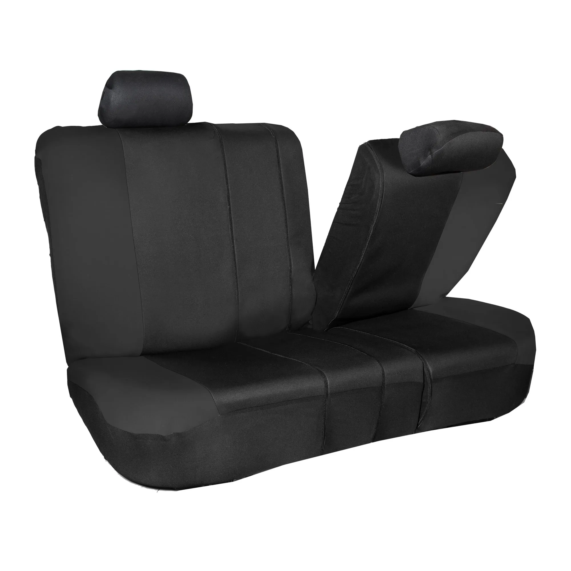 Neo-Modern Neoprene Seat Covers Rear Set - Black