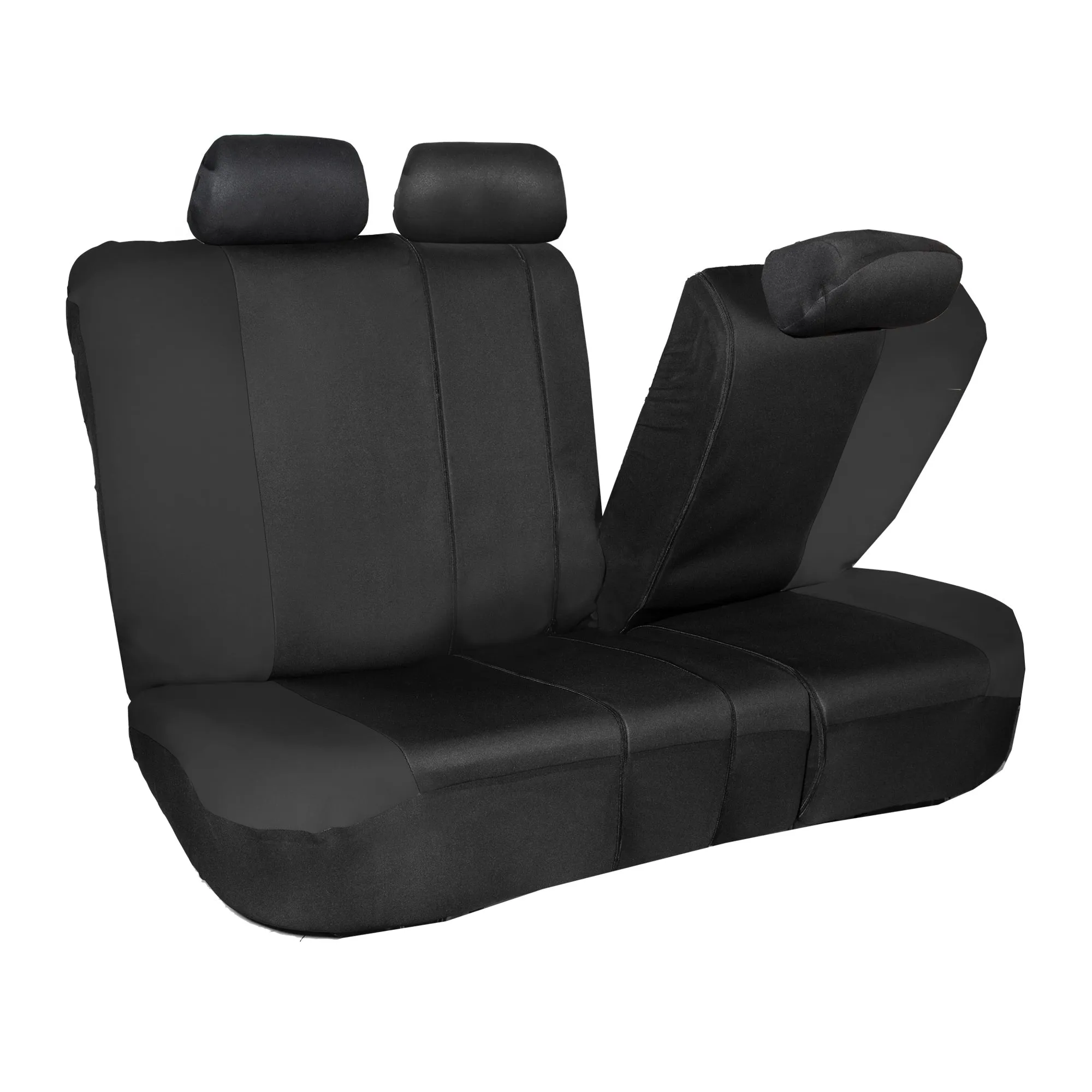 Neo-Modern Neoprene Seat Covers Rear Set - Black