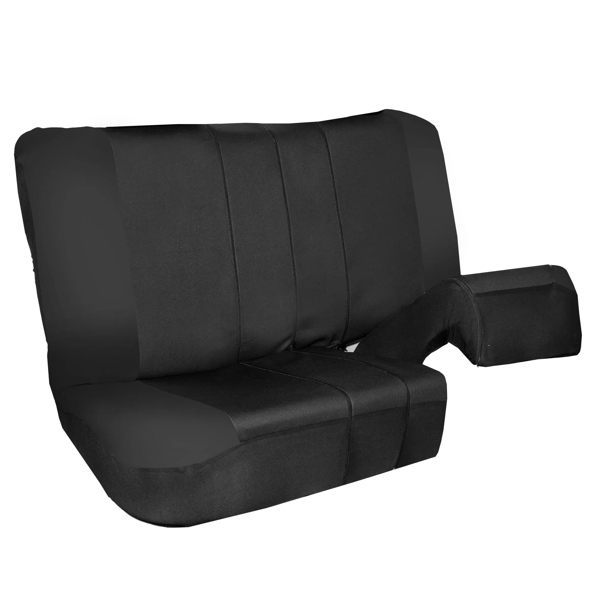 Neo-Modern Neoprene Seat Covers Rear Set - Black