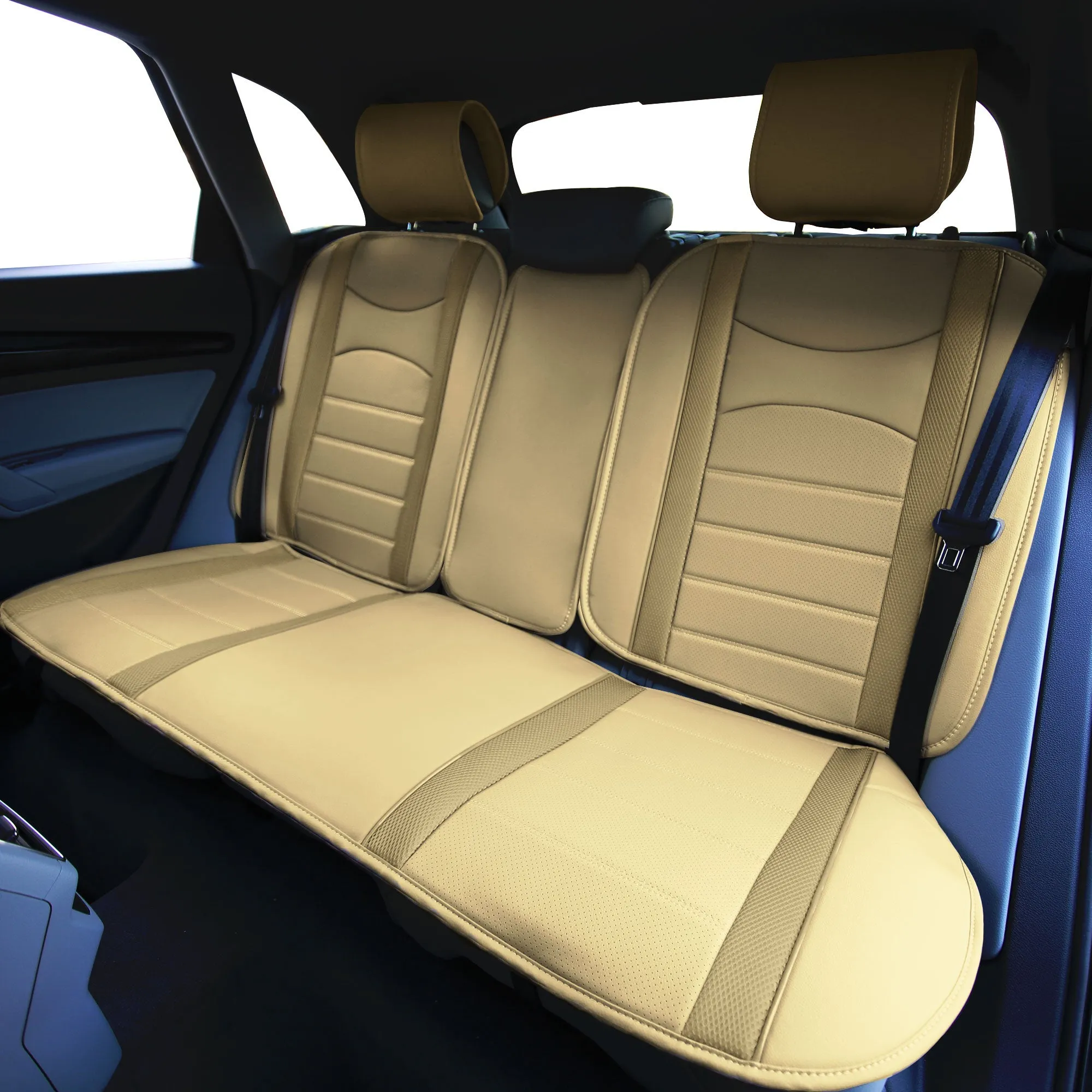 NeoBlend Leatherette Seat Cushions - Full set Beige / Tan