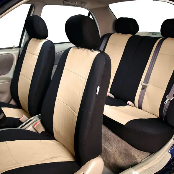 Neoprene Seat Covers - Full Set Beige