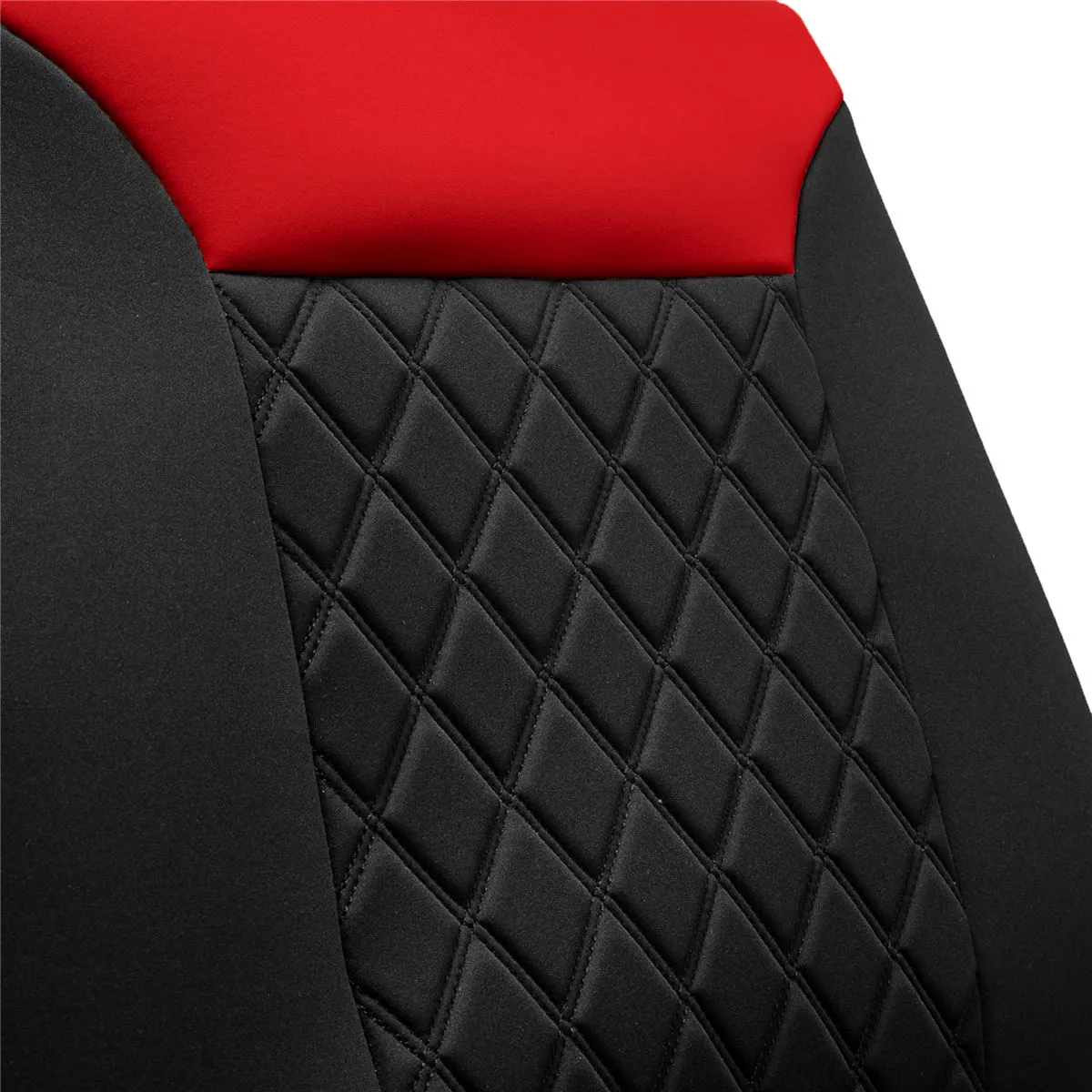 Neosupreme Quality Car Seat Cushions - Front Set Red