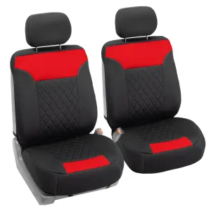 Neosupreme Quality Car Seat Cushions - Front Set Red