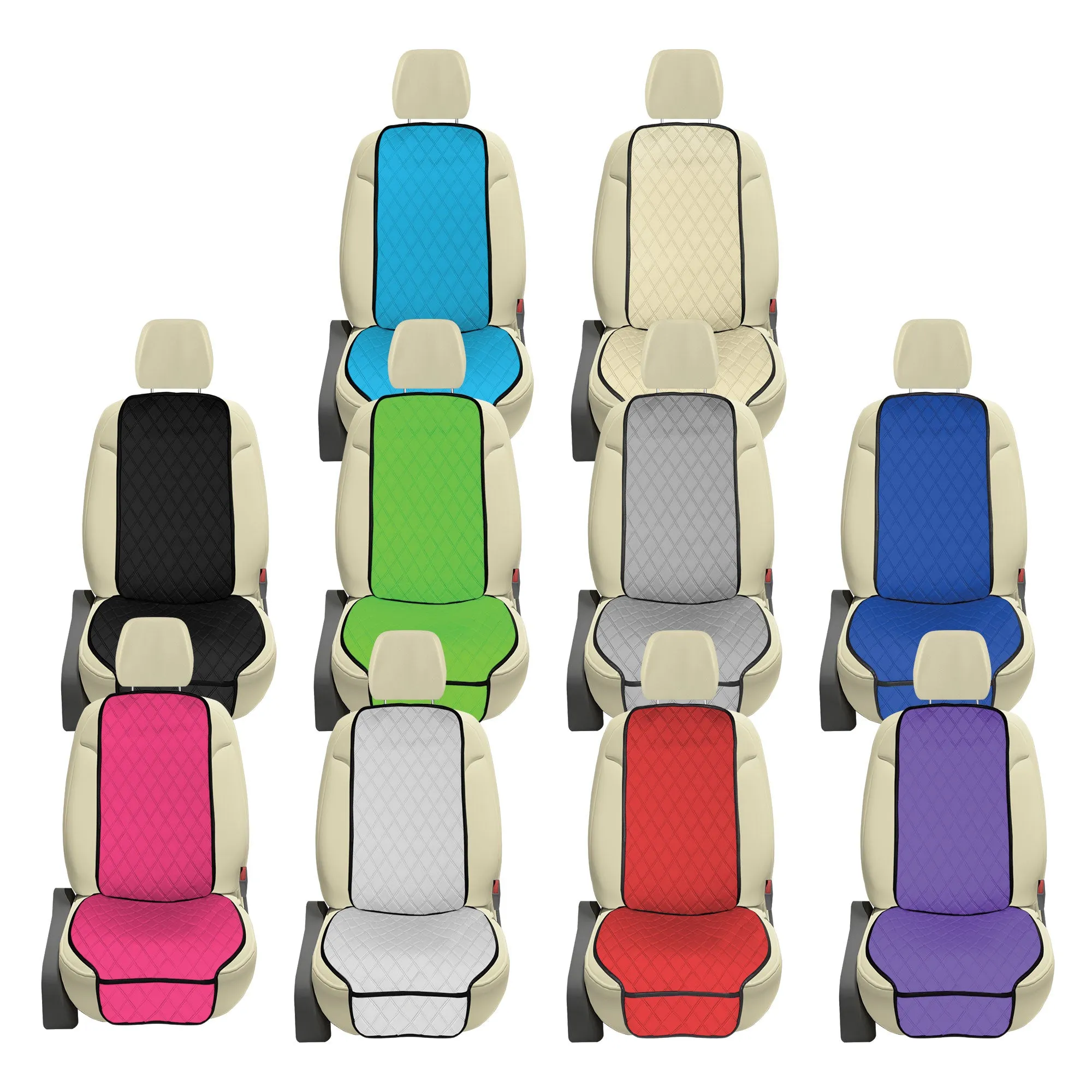 NeoSupreme Seat Protectors - Front Set - 2pc Solid Purple