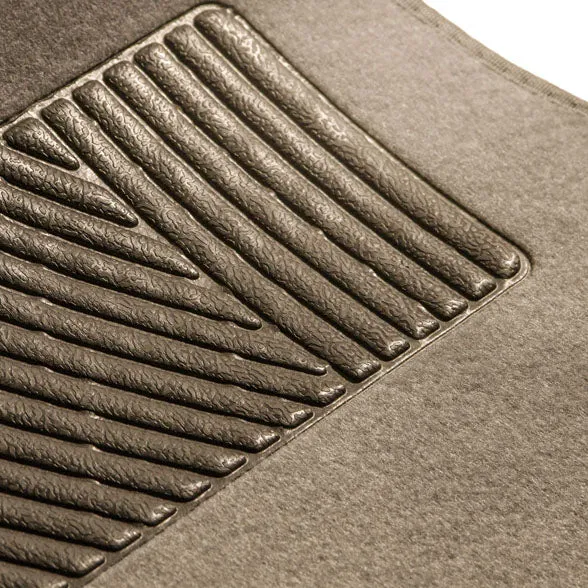 Non-Slip Carpet Floor Mats with Heel Pad - Full Set Beige