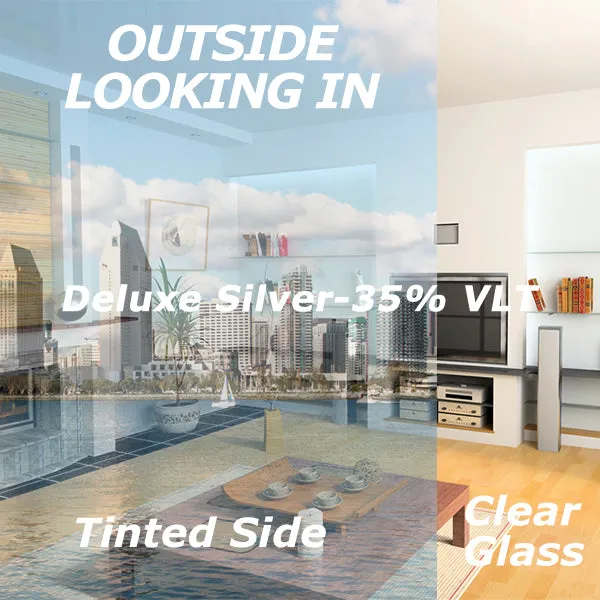On Sale - Deluxe Silver Window Tinting Film 35% VLT