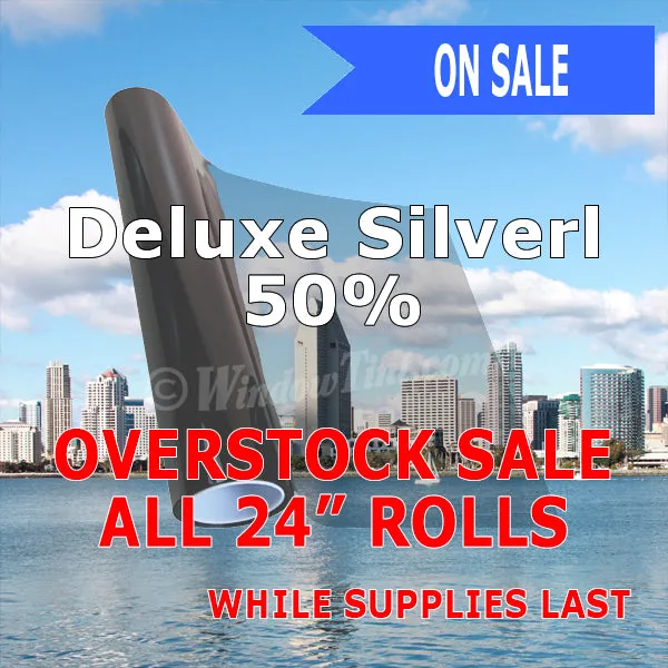 On Sale - Deluxe Silver Window Tinting Film 50% VLT