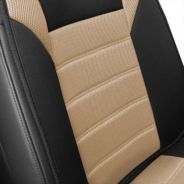 Premium Car Seat Cushions - Front Set Beige