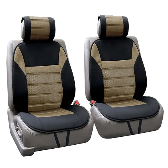 Premium Car Seat Cushions - Front Set Beige