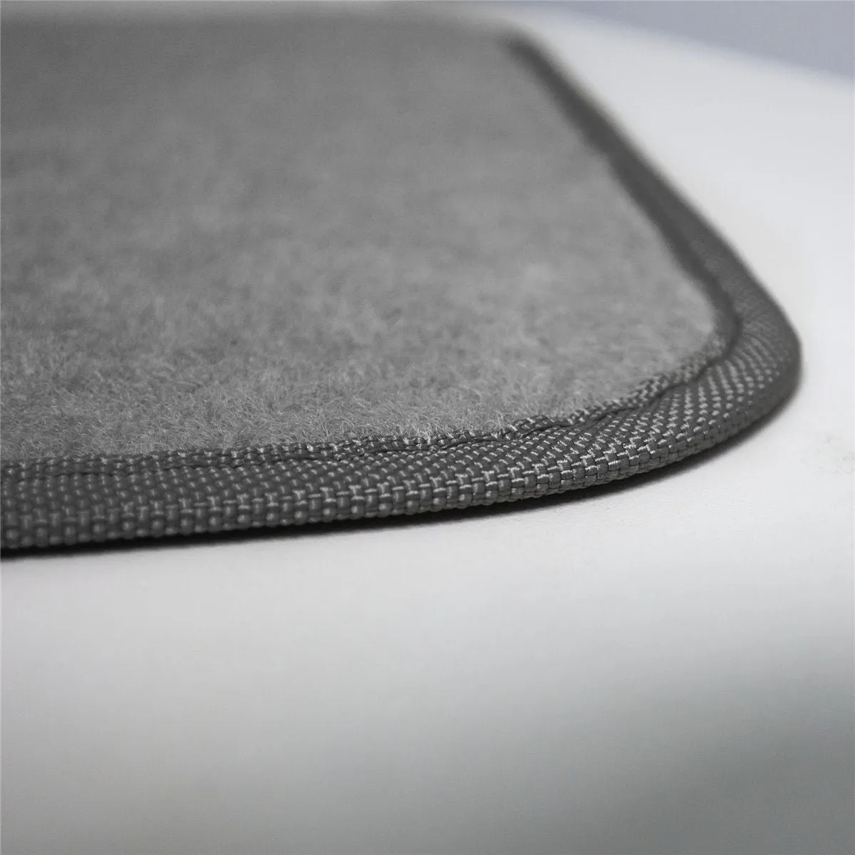 Premium Non-Slip Carpet Floor Mats with Heel Pad - Full Set Gray
