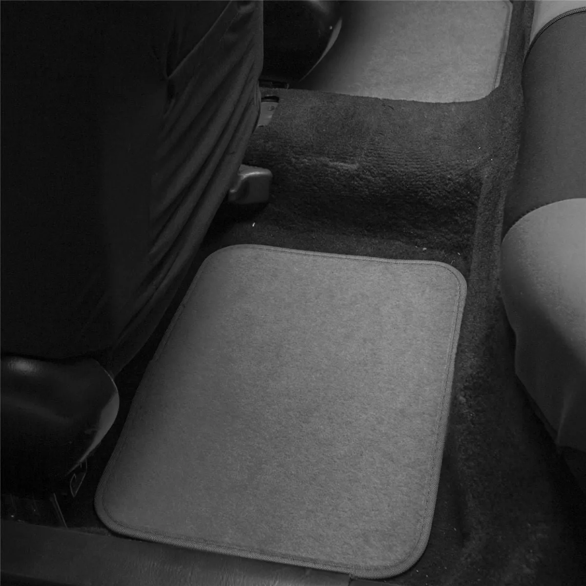 Premium Non-Slip Carpet Floor Mats with Heel Pad - Full Set Gray