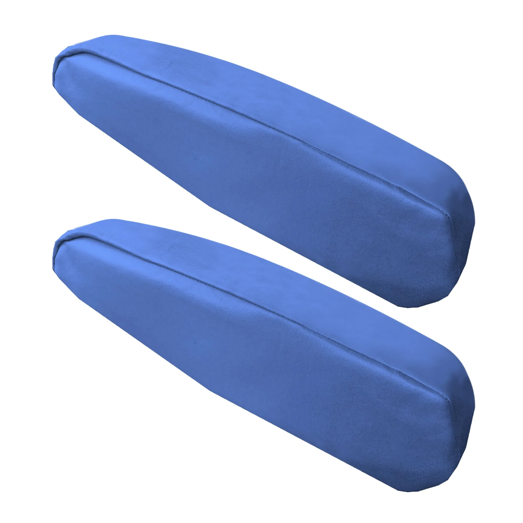 PU Leather Armrest Cover Blue