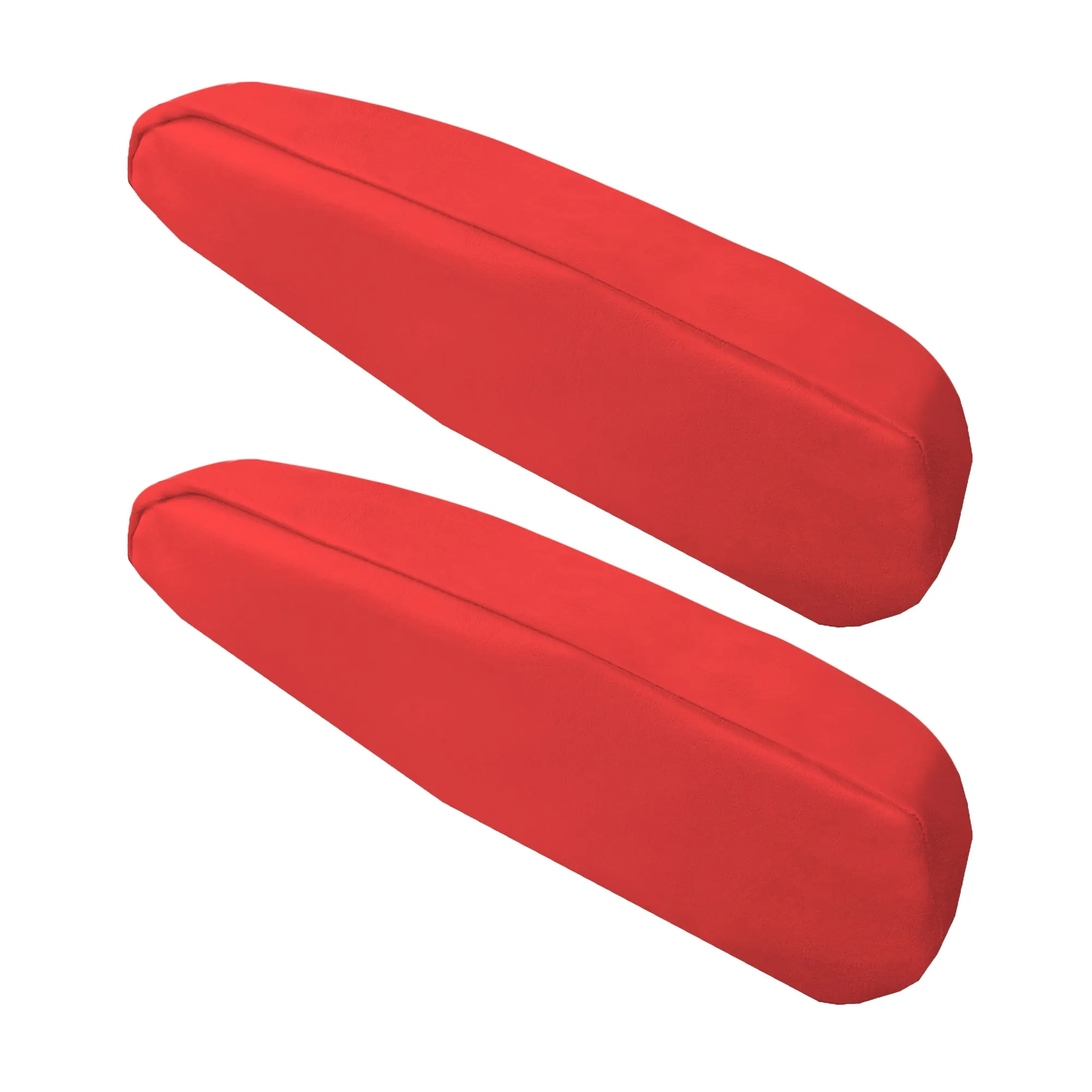PU Leather Armrest Cover Red