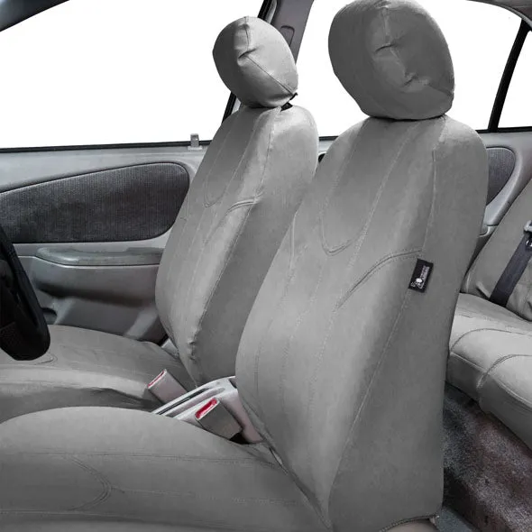 PU Leather Rome Seat Covers - Front Set Gray