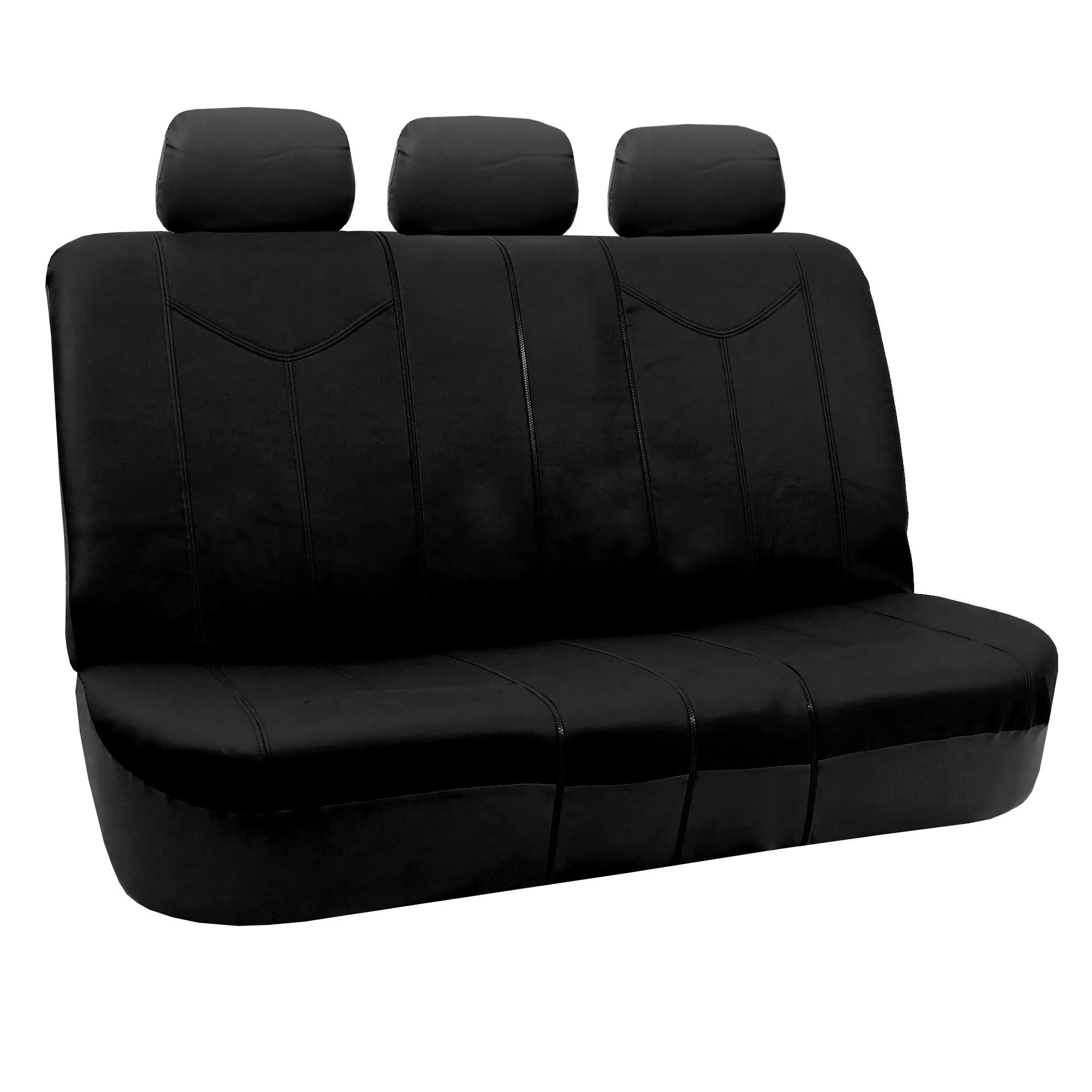 PU Leather Rome Seat Covers - Full Set Black