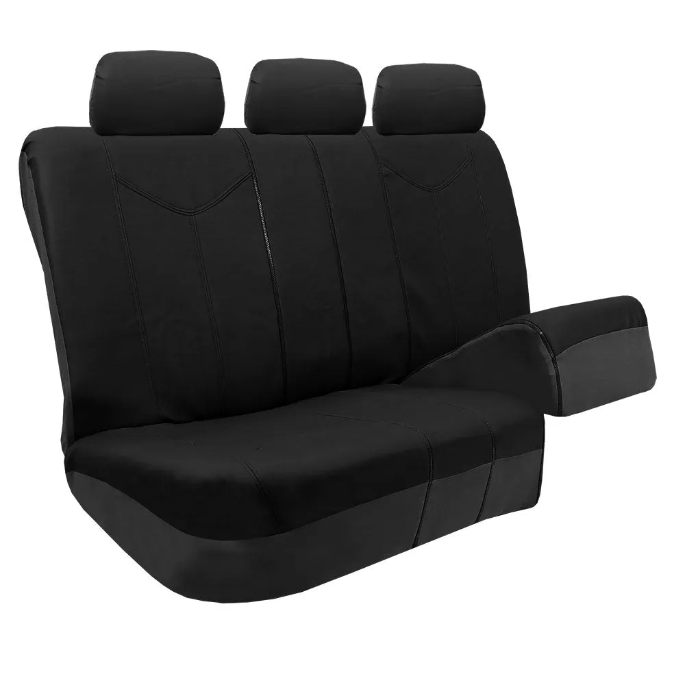 PU Leather Rome Seat Covers - Full Set Black