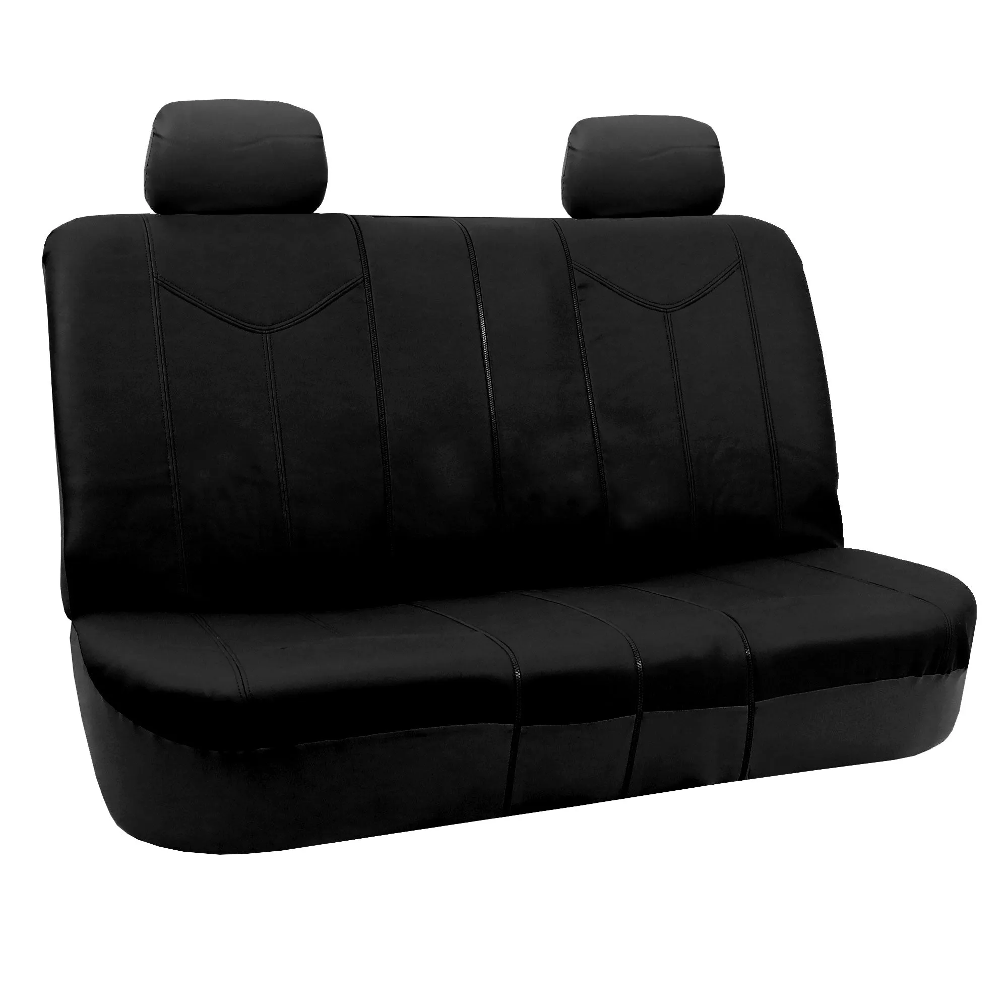PU Leather Rome Seat Covers - Full Set Black