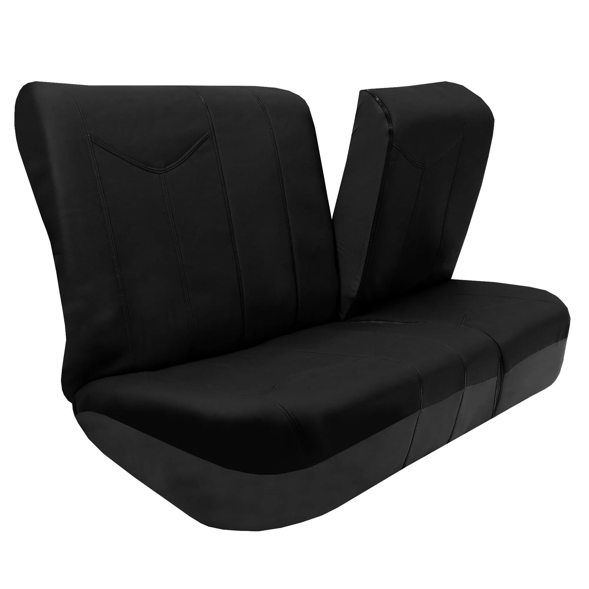 PU Leather Rome Seat Covers - Full Set Black