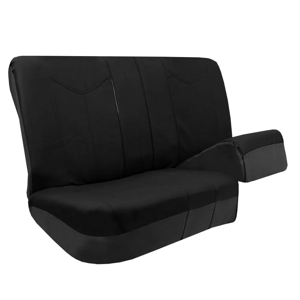 PU Leather Rome Seat Covers - Full Set Black