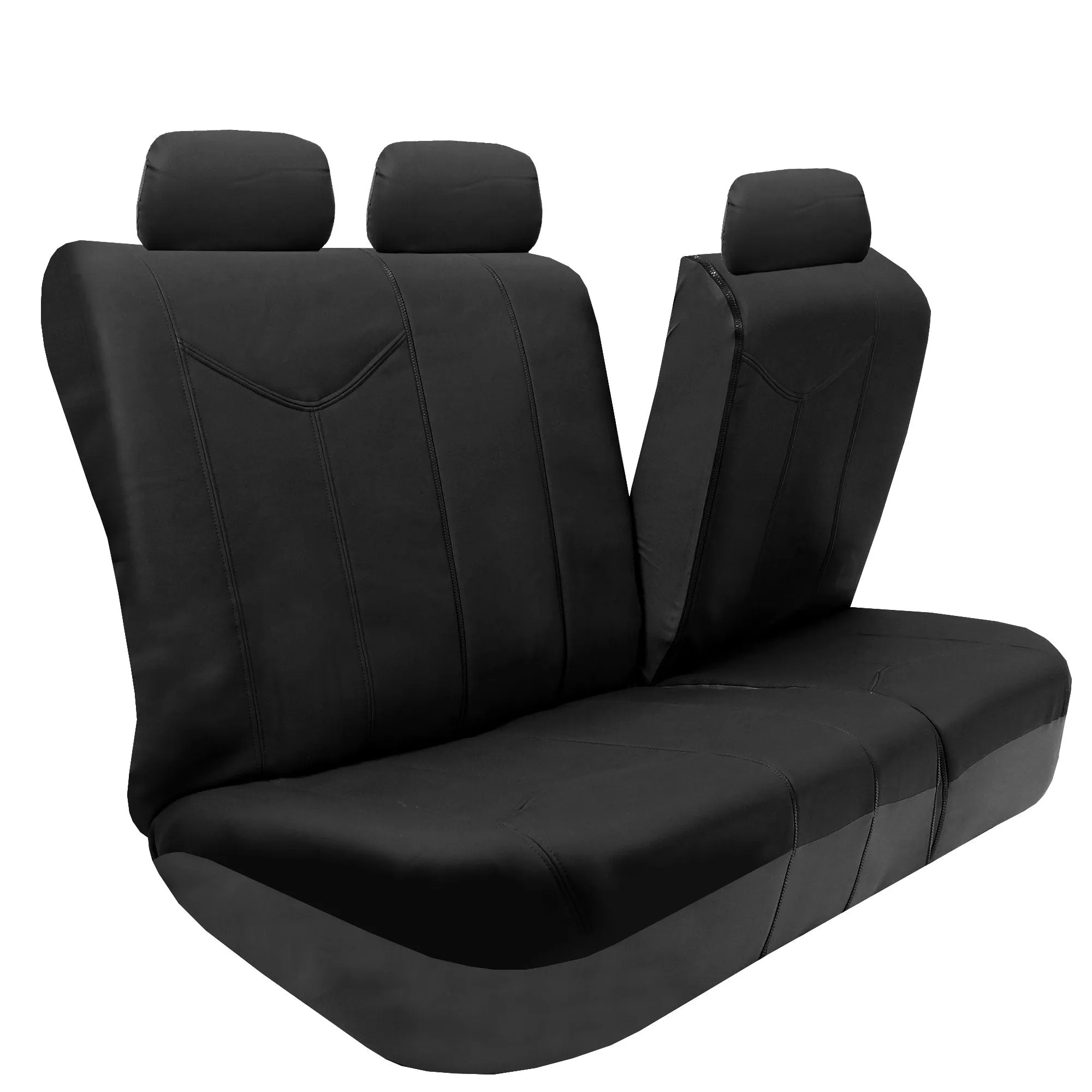 PU Leather Rome Seat Covers - Full Set Black